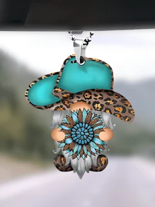 1pc Acrylic Dwarf Pendant For Car Interior Mirror Rearview Decor, Also Suitable For Bag And Keychain Decoration - Multicolor - View 1