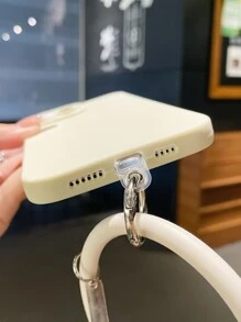 1入組白色眼睛形狀手機外殼附手腕帶適用於 - 白色 - 查看 5