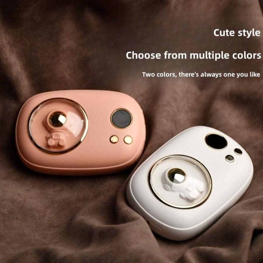 1入組usb可充電小型寵物造型手暖器,讓您溫暖度過整個冬季 - 白色 - 查看 1