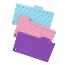 150pcs Flash Cards With Lines For Study, Note-taking, School Memory And Office Supplies - Blue and White - View 3