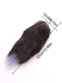 時尚毛絨狐狸尾巴掛件汽車鑰匙扣，可愛的狐狸毛絨流蘇鑰匙鍊魅力袋鑰匙圈禮品配件，適用於女士和男士（請注意，由於不同批次生產，允許輕微顏色差異）毛絨鑰匙扣