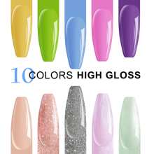 Kit De Uñas De Gel Con Lámpara Uv Led, Conjunto Completo De Herramientas Para Principiantes - Verde militar - Ver 5