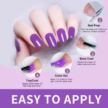 Kit De Uñas De Gel Con Lámpara Uv Led, Conjunto Completo De Herramientas Para Principiantes - Verde militar - Ver 3