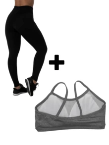 Women Sports Sets - 灰色 - 查看 2