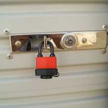 Candado Resistente Al Agua Con Llave, Candado De Acero Laminado Pesado Con Llave, Candado De Múltiples Capas, Candado De Llave De 30 Mm, Tamaño 5.9cm*3.8cm. Resistente Al Agua Y A La Oxidación. Adecuado Para Uso En Exteriores, Armarios De Entrenamiento, Garajes, Vallas, Cobertizos. - Rojo - Ver 7