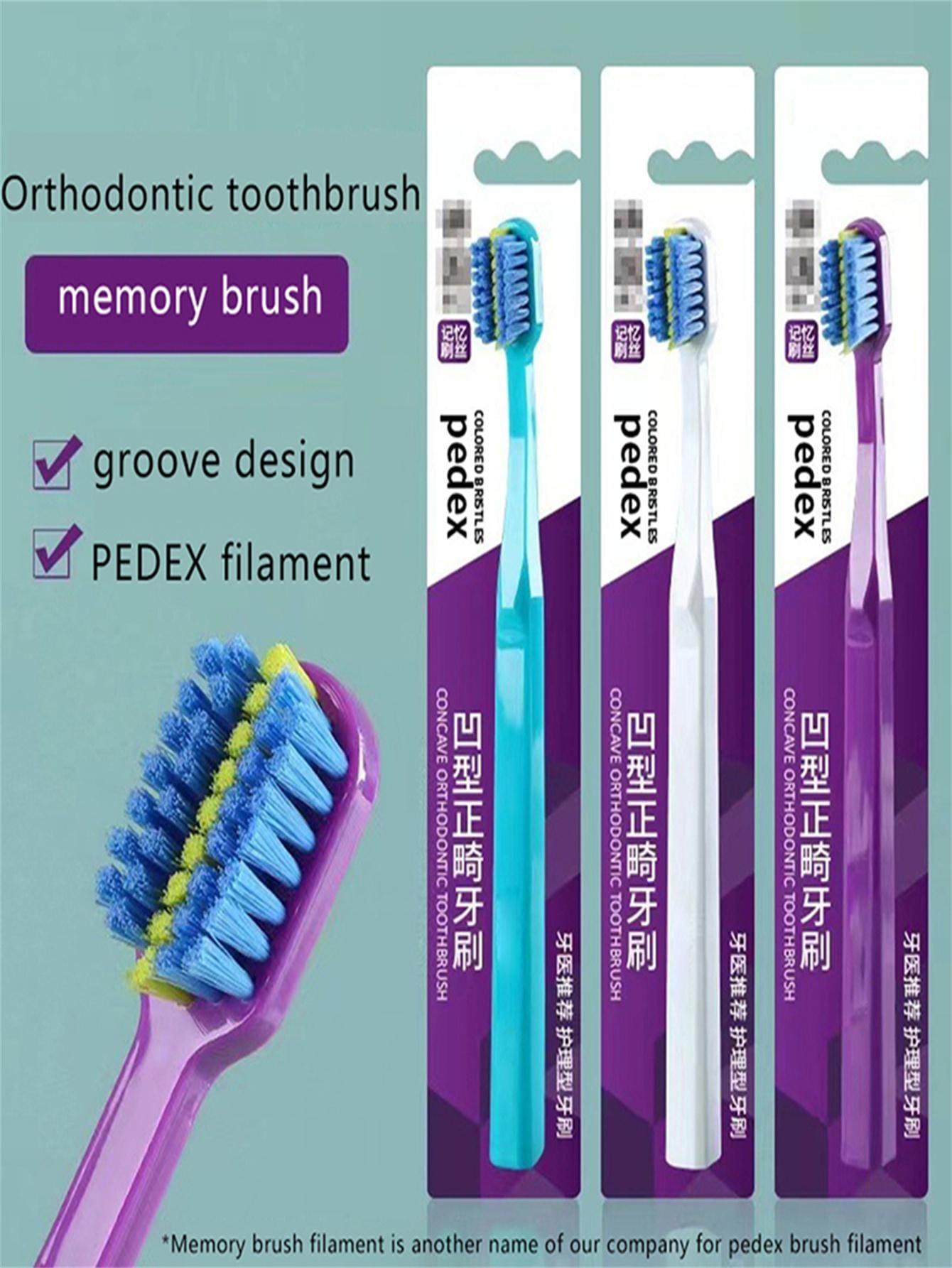 Orthodontic Toothbrush Set With Soft Bristles And Interdental Brush