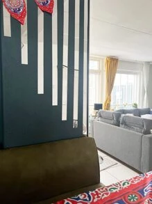 10 件镜线亚克力 3D 墙贴，大尺寸创意自粘适用于客厅、卧室、餐厅、书房家居墙壁装饰镜面墙壁房间装饰墙镜房间装饰浴室装饰客厅装饰