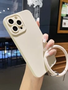 1入組白色眼睛形狀手機外殼附手腕帶適用於 - 白色 - 查看 4