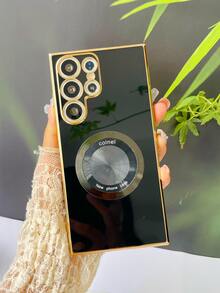 1入組多色6d電鍍蝴蝶設計tpu手機殼,適用於蘋果/samsung/oppo/xiaomi,具有防震功能和手機支架 - 黑色 - 查看 6