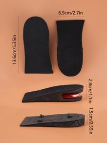 1對黑色高增肥厚鞋墊和半鞋墊,增高3cm - 黑色 - 查看 4