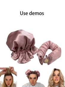 1pc Heatless Curling Wand Set With Hair Wrap, Perfect For Wavy Curls And Overnight Hair Styling Hair Styling Tool