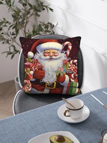 1pc Christmas-themed Digital Print Pillowcase - colourful - View 6
