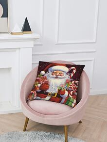 1pc Christmas-themed Digital Print Pillowcase - colourful - View 3