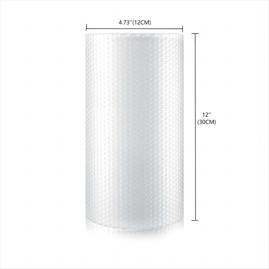 1 Roll 12" X 15' Perforated Bubble Packing Wrap For Moving Boxes Shipping Cushioning Supplies Back To School - Clear - View 1