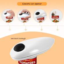 Automatic Can Opener Electric Jar Opener, Opens Cans Easily - White - View 2