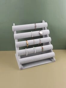 1入5層可拆式手鍊展示架,適用於頭飾、項鍊、手錶、手鍊 - 灰色 - 查看 7