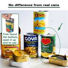 1 Máy Tính Sắt Ẩn Ngăn Nghi Binh An Toàn Có Thể, Bí Mật Giấu Hộp Đựng Thiếc Tủ Bếp Giấu Tiền Mặt - Đỏ - Xem 5