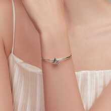 1 pieza vintage plata de ley 925 26 con letra colección A a Z colgante para plata esterlina Pulsera o Brazalete Bisutería regalo