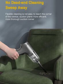 10000Pa Wireless Car Vacuum Cleaner with Brushless Motor Strong Suction Handheld Vacuum Cleaner Car Cleaning - Grey - View 3