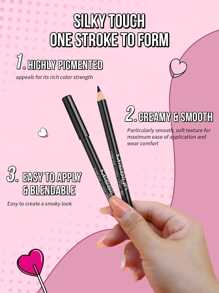 Misslyn 高显色度双效膏状眼线笔，防晕染，无动物实验，顺滑持久，适合Y2K、派对、海滩、旅行、度假、露营、送礼、玫瑰时尚、新年、情人节等场合，纯素配方。 - 50 Dip Black - 查看 5