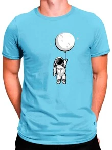 Men T-Shirts - Màu xanh nhạt - Xem 1