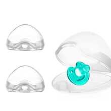 1pc Pacifier Plastic Storage Box Portable Dustproof Case For Storing Pacifiers - White - View 1