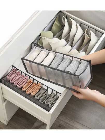 Organizador de ropa para armarios, caja de almacenamiento de pantalones y vaqueros, organizador de cajones para ropa interior, calcetines y camisetas, organizador de armario, cesto de ropa, cesto de lavandería, organizador de baño, cesta, cesta de almacenamiento, cesto de lavandería plegable