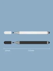 Caneta Stylus Ponta Fina 2 em 1 Tela Touch Screen Celular Tablet Universal (Preto) - Preto - Visão 7