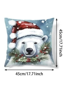 1 件聖誕數碼印花枕套 - 多樣色 - 查看 7