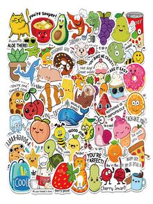 50pcs Cute & Interesting Stickers - Multicolor - View 2