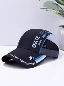 1 Quần Lưới Mũ Bóng Chày Mềm Mại Thoáng Khí Mũ Bé Bán Báo Thời Trang Bảo Vệ Tia UV Hat Có Thể Điều Chỉnh Mùa Hè Ngoài Trời Mũ Đường Phố - màu đen - Xem 1