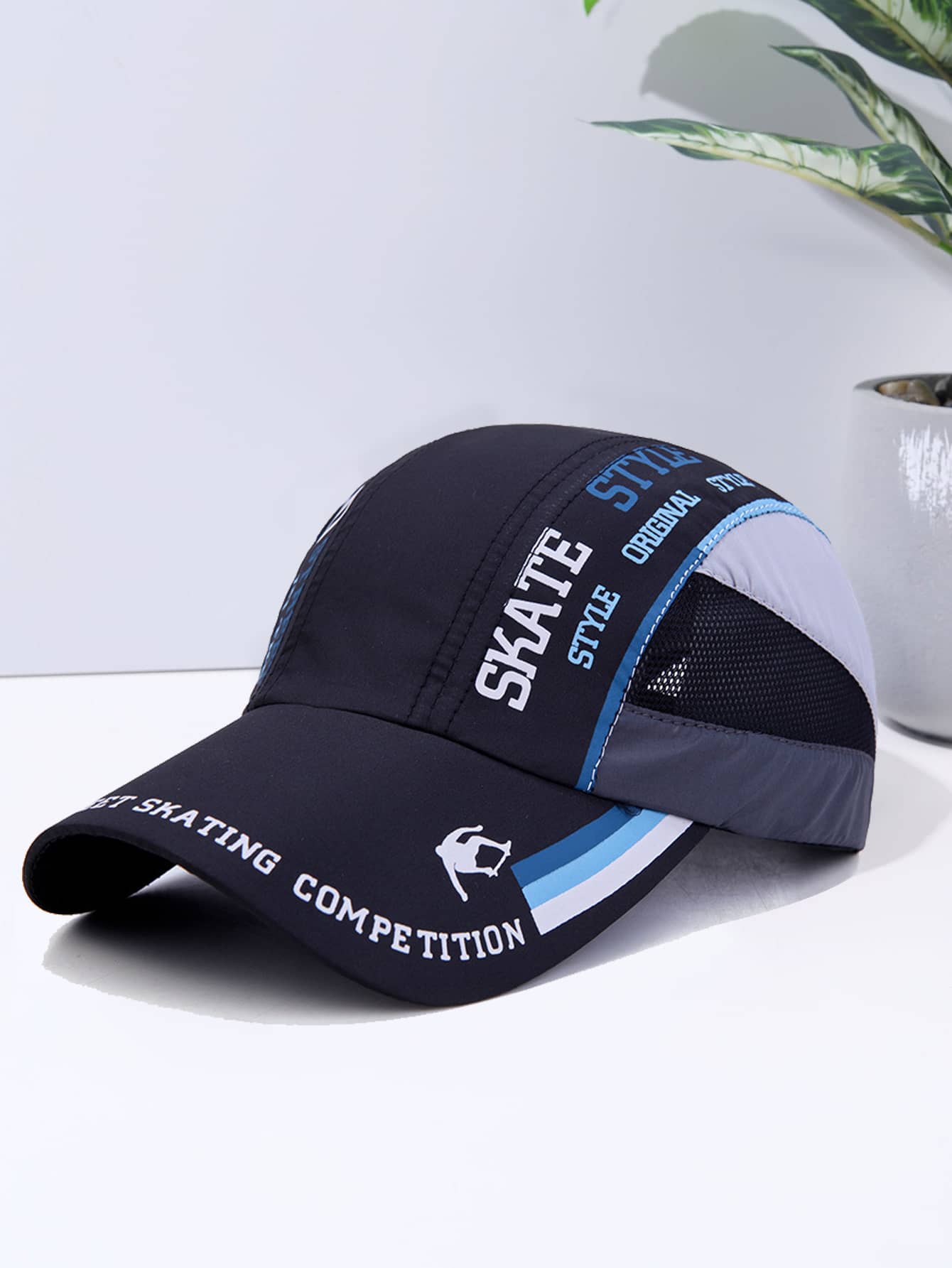 1 Quần Lưới Mũ Bóng Chày Mềm Mại Thoáng Khí Mũ Bé Bán Báo Thời Trang Bảo Vệ Tia UV Hat Có Thể Điều Chỉnh Mùa Hè Ngoài Trời Mũ Đường Phố - màu đen - Xem 1