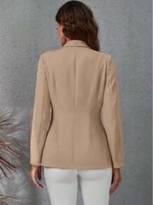Blazer Feminino Casaquinho Alfaiataria Casaco Social Com Botão Lindo Super Envio Dia das Mães