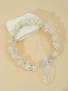 Guirnalda De Flores Para Viaje De Vacaciones + Cinta - Blanco - Ver 1