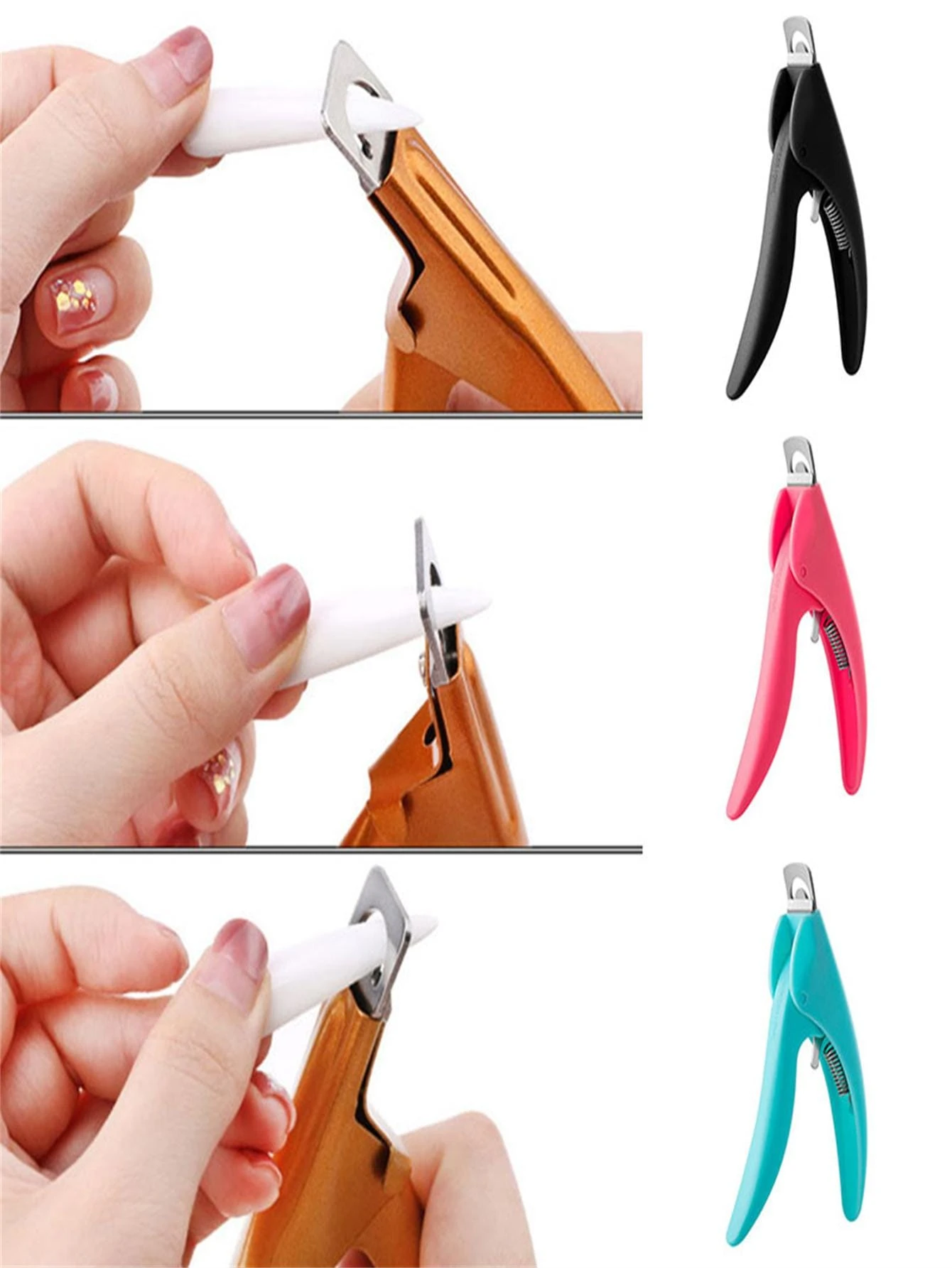 Manicure Set With Nail Clippers And Ushaped Scissors, Diy French Nail