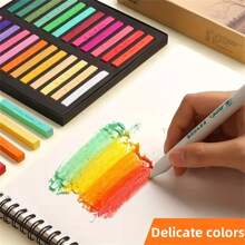 Colorful Chalks, Pigment, Colored Powder, Professional Painting Set, Beginners' Chalks, Painting Brush, Chalkboard Supplies, Art Tools Back To School - Beige - View 2