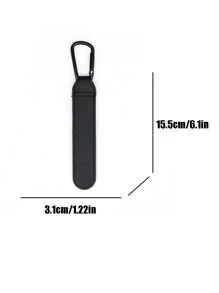 嬰兒車配件、嬰兒車掛鉤、嬰兒車掛鉤、嬰兒車皮革風格包架、嬰兒車尿布袋掛鉤 - 黑色 - 查看 6