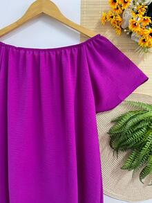 Women T-Shirts - 玫瑰紅 - 查看 3