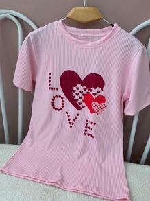 Women T-Shirts - 粉色 - 查看 1