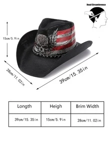 女士和男士用草帽,帶有可塑形邊,西部牛仔帽 - 彩色 - 查看 4