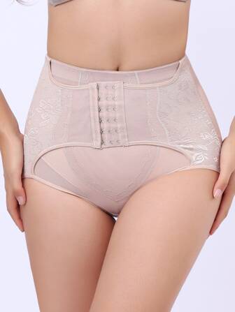 High Waist Triangle Panties With Built-In Tummy Control Belt, Sports