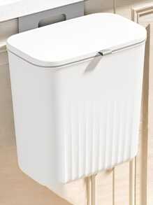 1 thùng rác treo tường loại lật dung tích lớn để lưu trữ đồ dùng nhà bếp và phòng tắm - trắng - Xem 6