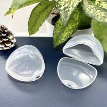 1pc Pacifier Plastic Storage Box Portable Dustproof Case For Storing Pacifiers - White - View 4