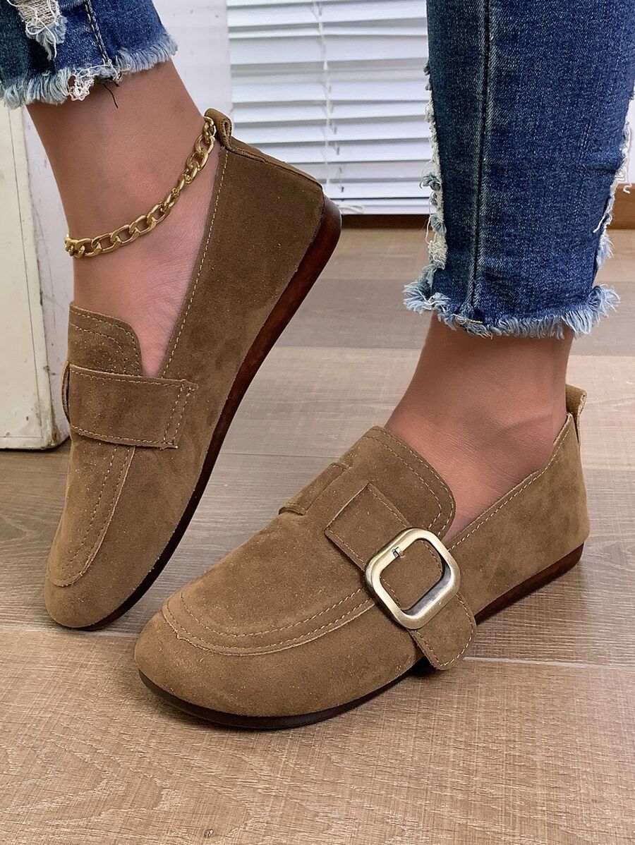 Ladies' Casual Loafers, Shoes, Soft Bottom Moccasins - Brown - View 1