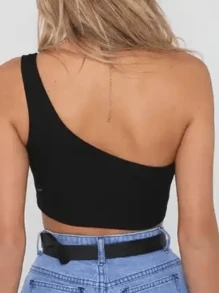 Women Tops - 黑色 - 查看 2