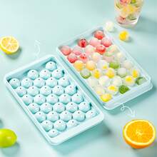 1pc Spherical Ice Cube Tray For Making Round Ice Balls, Storage Container, Ice Mold - Blue - View 6