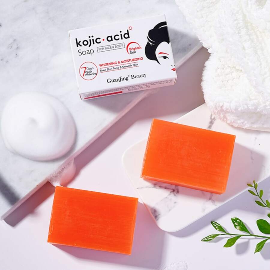 Kojic Acid Soap With Coconut And Tea Tree Oil For Dark Spots, Melasma