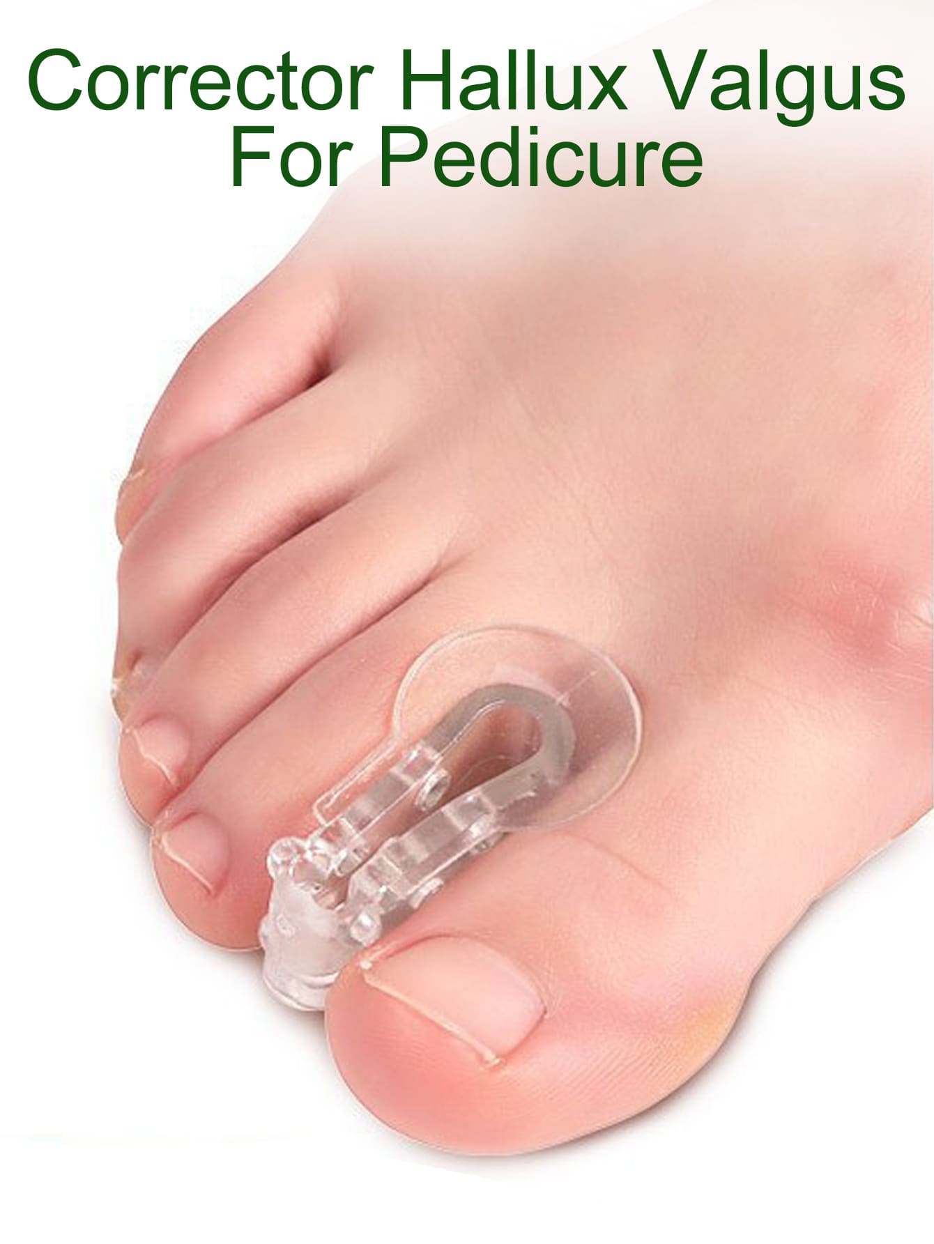 2pcs Foot Big Toe Separator - White - View 1