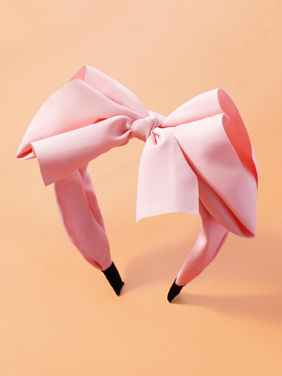 Cinta Para El Cabello Con Lazo Rosa Para Niños - Rosa - Ver 1