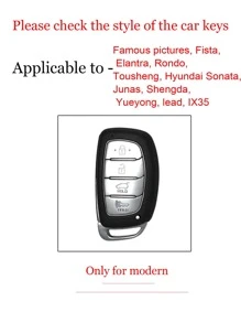 時尚鑽石裝飾可旋轉粉色的櫻花熊鑰匙圈+車防摔粉色的鑰匙套,適用於現代IX35 - 粉色 - 查看 8